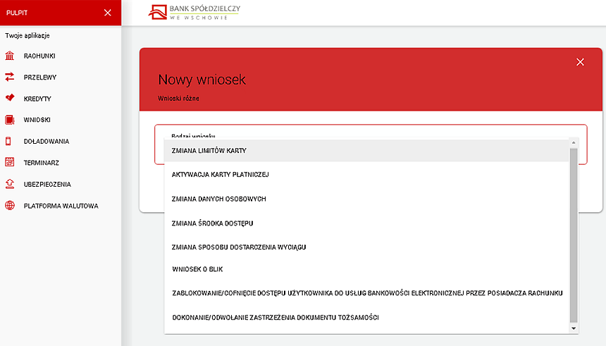 Nowe wnioski w bankowości internetowej - zdjęcie w treści aktualnosci